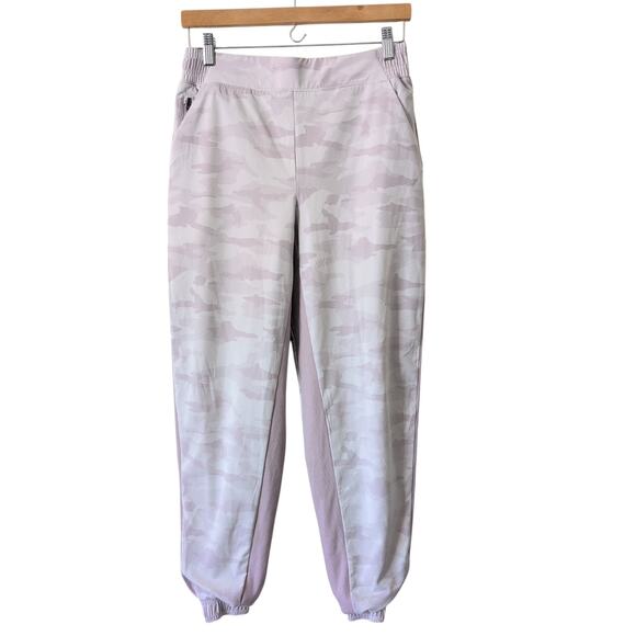 Athleta Brooklyn Ankle Pants Lined in Camo Lux Shasta Jogger Purple Size 6 - Picture 3 of 12
